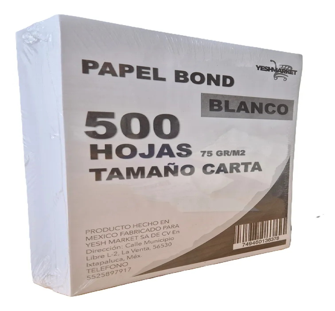 Papel Bond Carta 500 Hojas