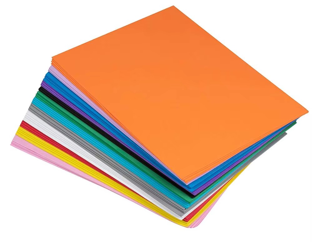 Papel Foamy Tamaño Carta Colores Lisos