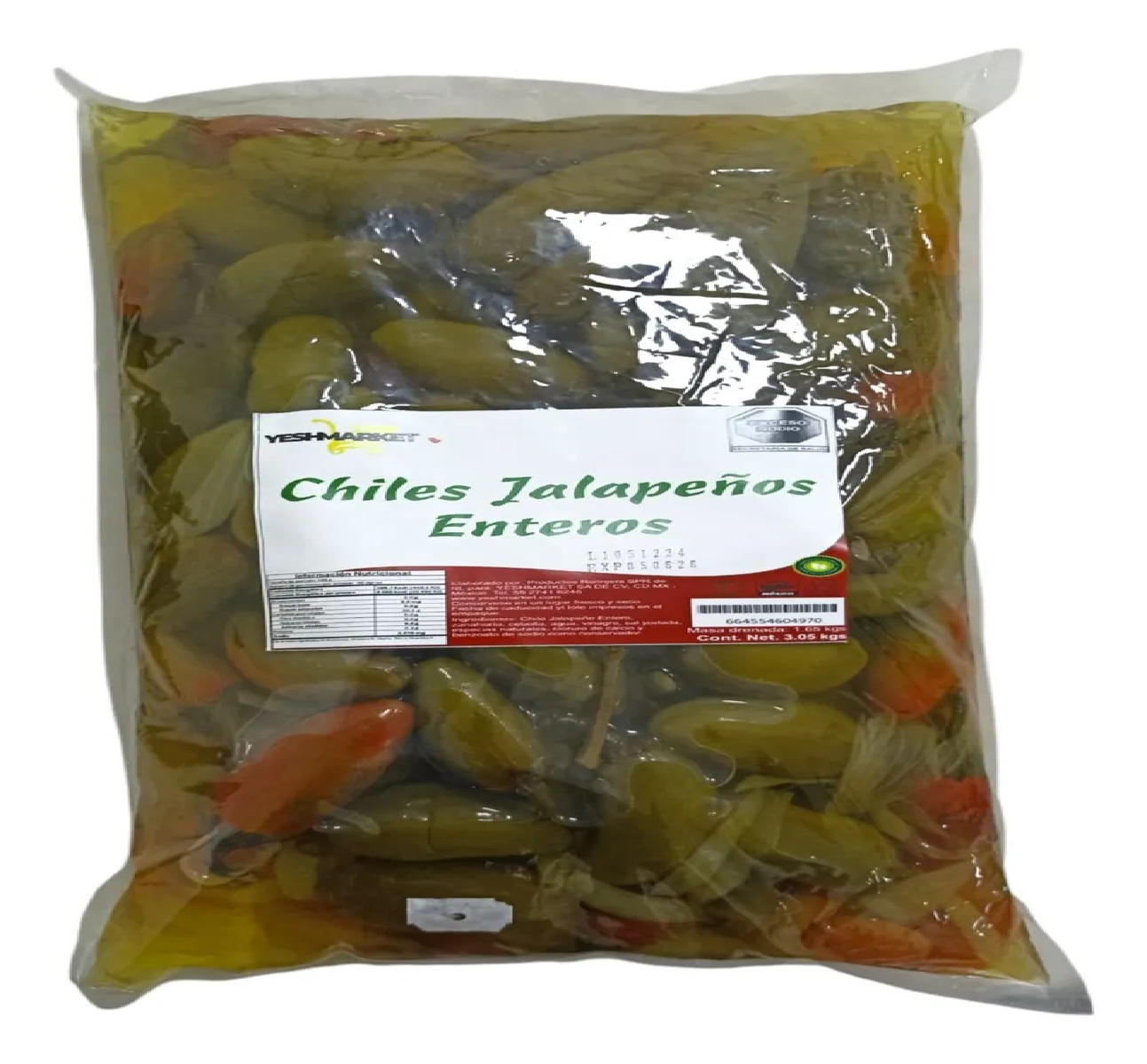 Jalapeños Enteros y en Rodajas al mayoreo — Yesh Market