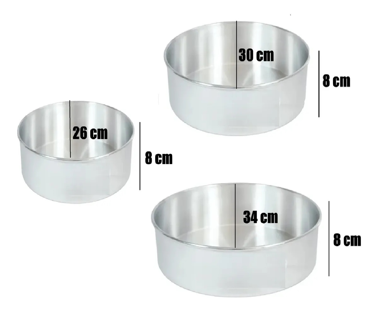 Moldes para Pastel de Aluminio